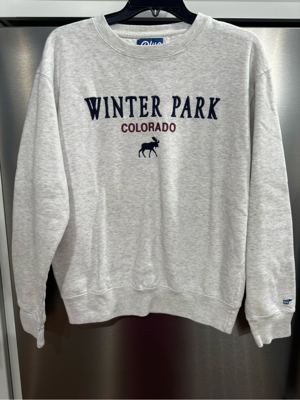 Blue 84 Light Gray "Winter Park Colorado" Crewneck Sweatshirt